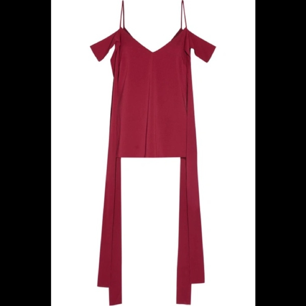 ELLERY teenage doll cold shoulder silk camisole top 8